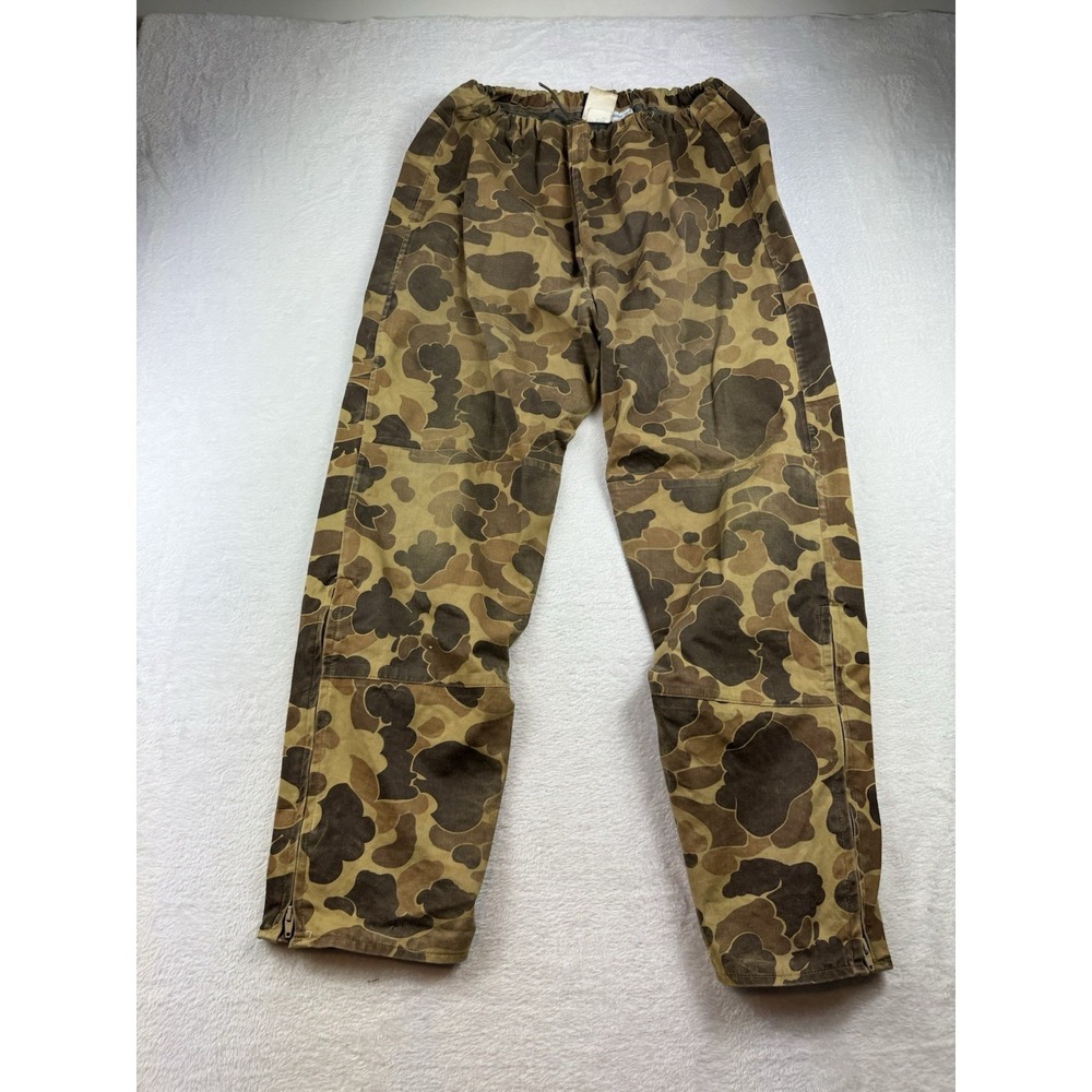 Vtg Columbia Gore-Tex‎ Pants Mens Large Duck Camo Hunting USA Made Gorpcore
